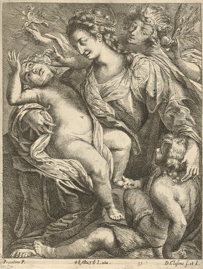 Virgin and Child Accompanied by St John and an Angel by David Teniers the Younger